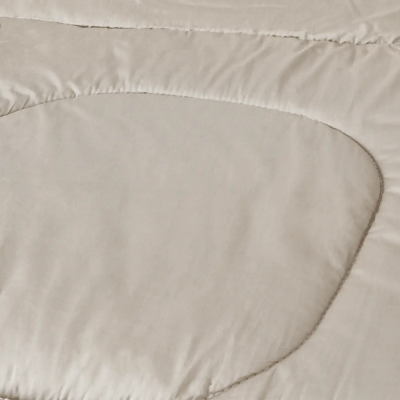 EDREDOM CASAL/QUEEN 2,40 M X 2,50 M HIGH-SATIN - BEGE - Foto 4