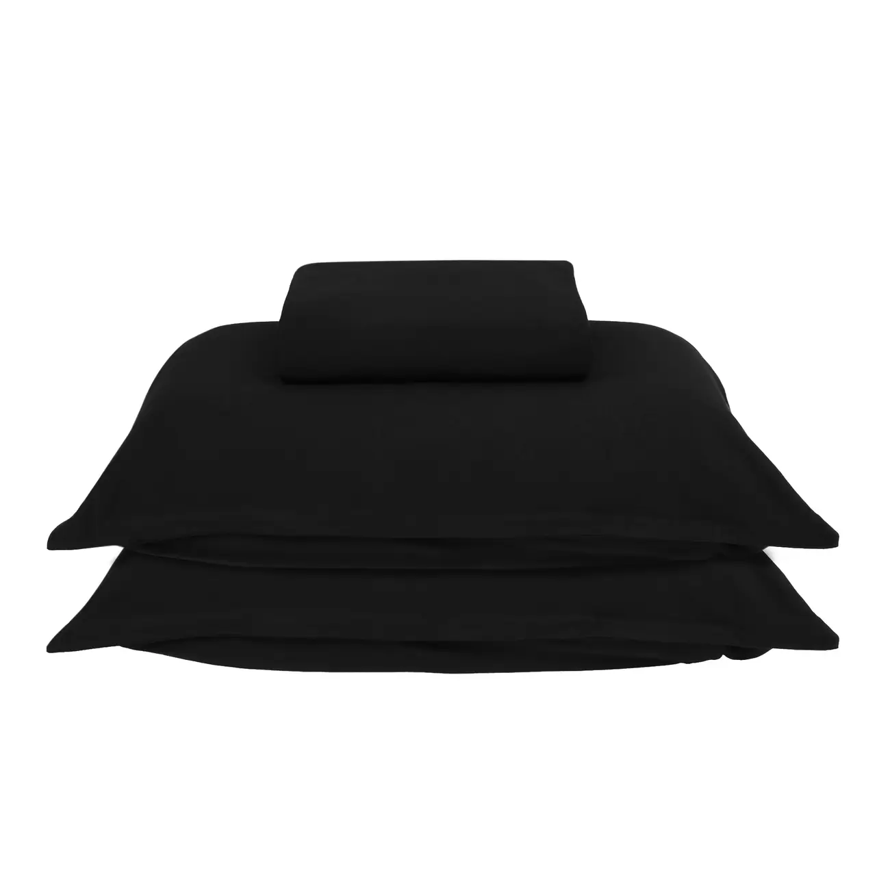 JOGO DE CAMA 3 PEÇAS CASAL MAXY ULTRA - PRETO - Foto 1