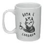 CANECA 160 ML GATA E CANSADA - BRANCO/PRETO - Foto 5