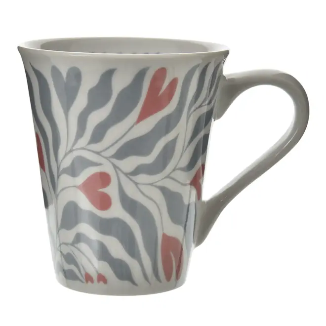 CANECA 250 ML TOUT AMOUR - BLEU CENDRÉ/VIN ROSE - Foto 1