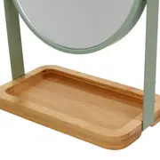 ESPELHO DE MESA 18 CM X 23 CM BAMBUMIX - SÁLVIA/BAMBU - Foto 8