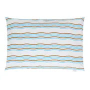 FRONHA MAR E TERRA ONDAS 50 CM X 70 CM - AZUL CLARO/BEGE - Foto 1