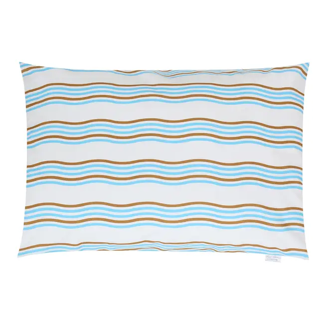 FRONHA MAR E TERRA ONDAS 50 CM X 70 CM - AZUL CLARO/BEGE - Foto 1