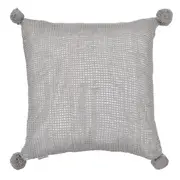 CAPA PARA ALMOFADA 45 CM X 45 CM CHANZY - CINZA PROVENCE - Foto 1