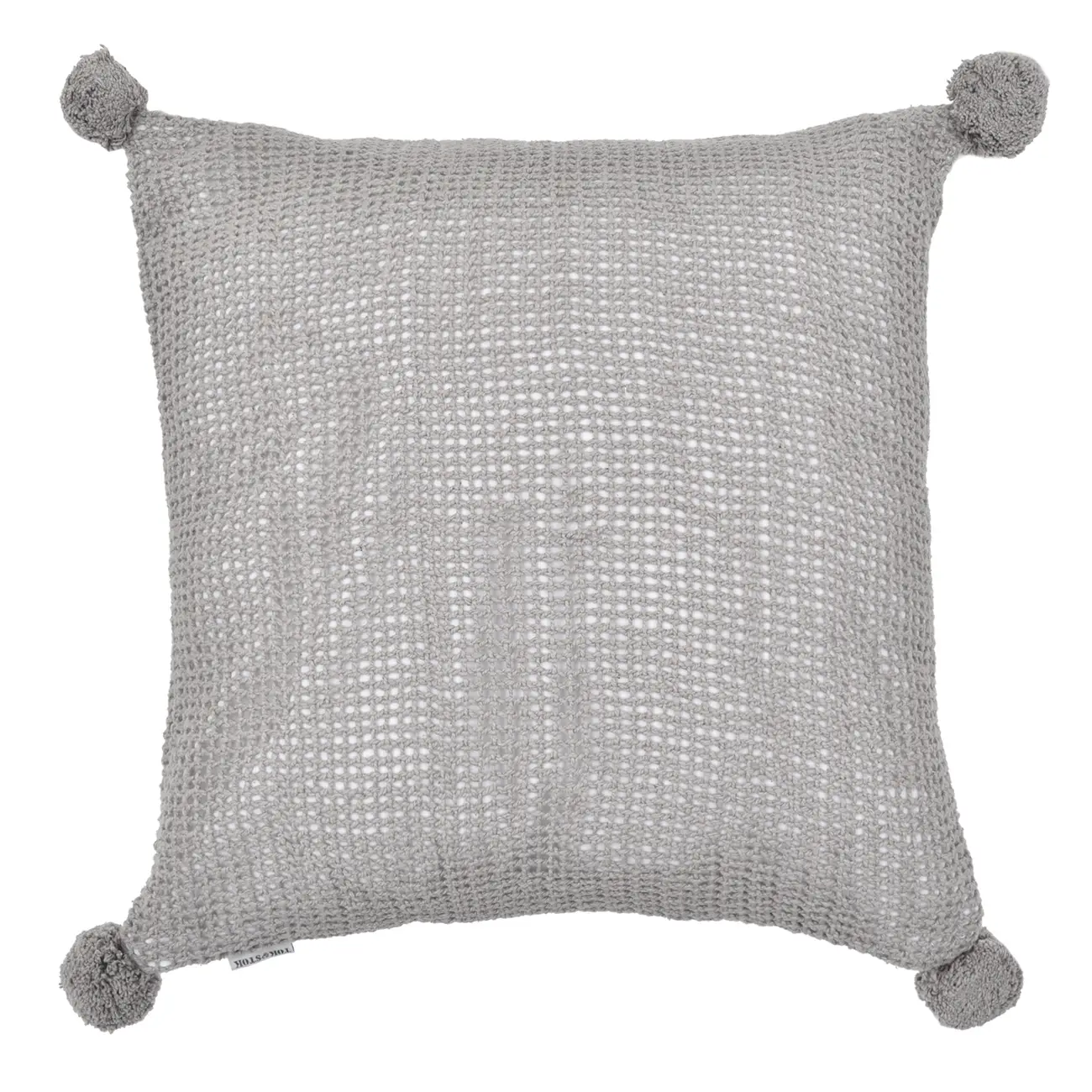 CAPA PARA ALMOFADA 45 CM X 45 CM CHANZY - CINZA PROVENCE - Foto 1