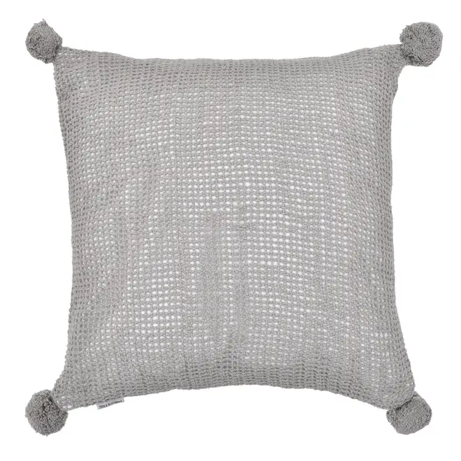 CAPA PARA ALMOFADA 45 CM X 45 CM CHANZY - CINZA PROVENCE - Foto 1