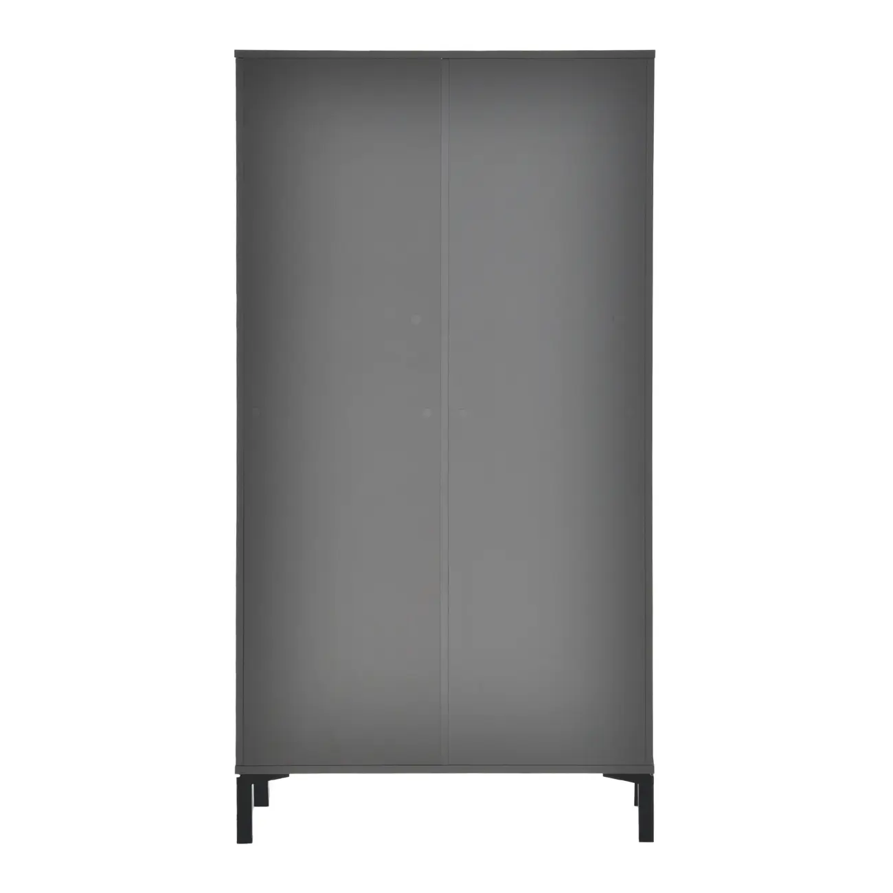 ARMÁRIO PARA ESCRITÓRIO ALTO 2 PORTAS SLEEK - GRAFITE/PRETO - Foto 7