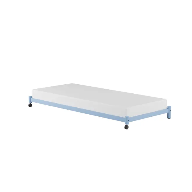 CAMA DE SOLTEIRO INFERIOR 78 CM FLAT - AZUL CLARO - Foto 15