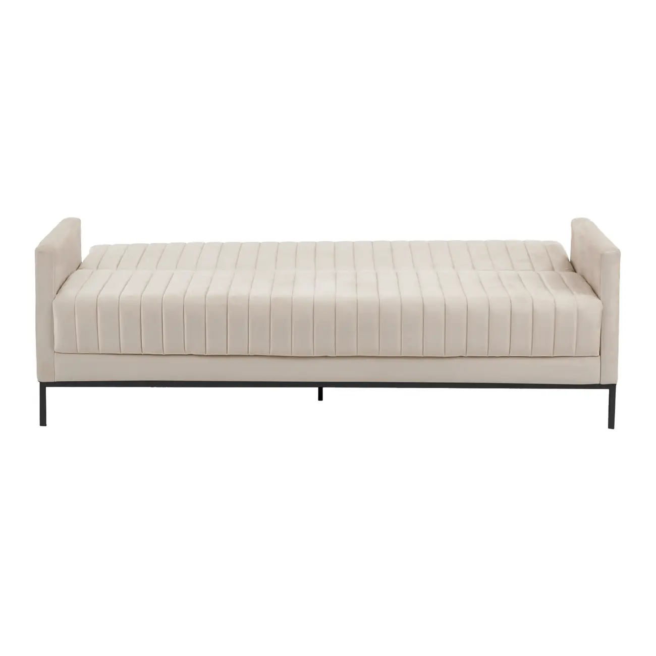 SOFÁ-CAMA 3 LUGARES MARAD - AREIA/PRETO - Foto 10