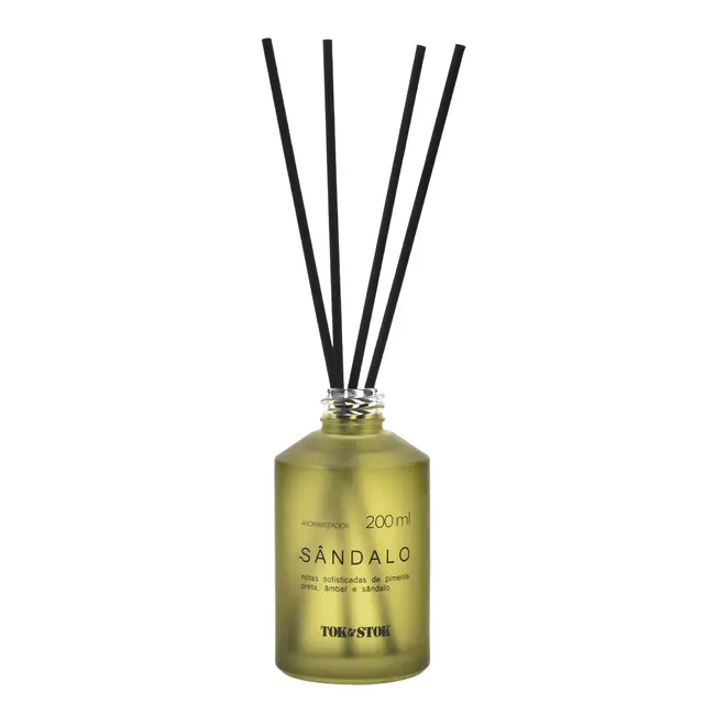 AROMATIZADOR SÂNDALO 200 ML ESSENCIALS - MUSGO/PRETO - Foto 1