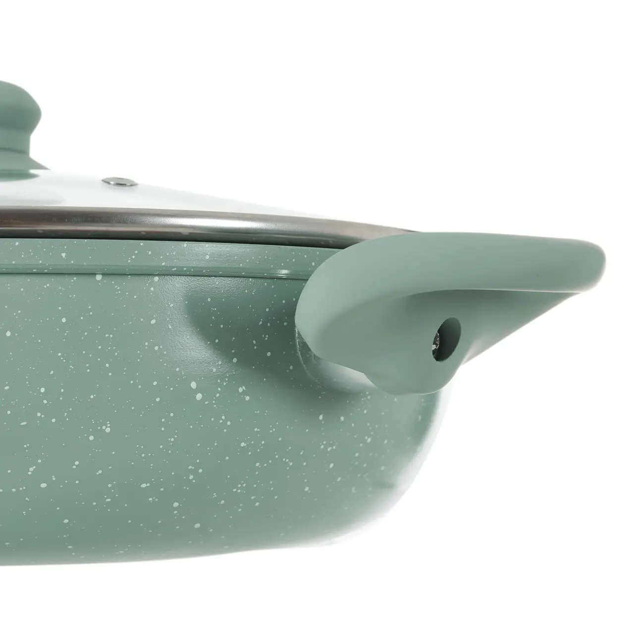 PANELA INDUÇÃO WOK COM TAMPA 28 CM CHEF - SÁLVIA/INCOLOR - Foto 9