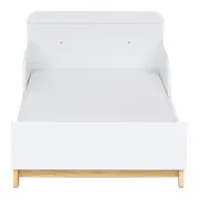 BERÇO 70 CM 2 EM 1 - BERÇO/CAMA INFANTIL SWEET - BRANCO/PINUS NATURAL - Foto 6