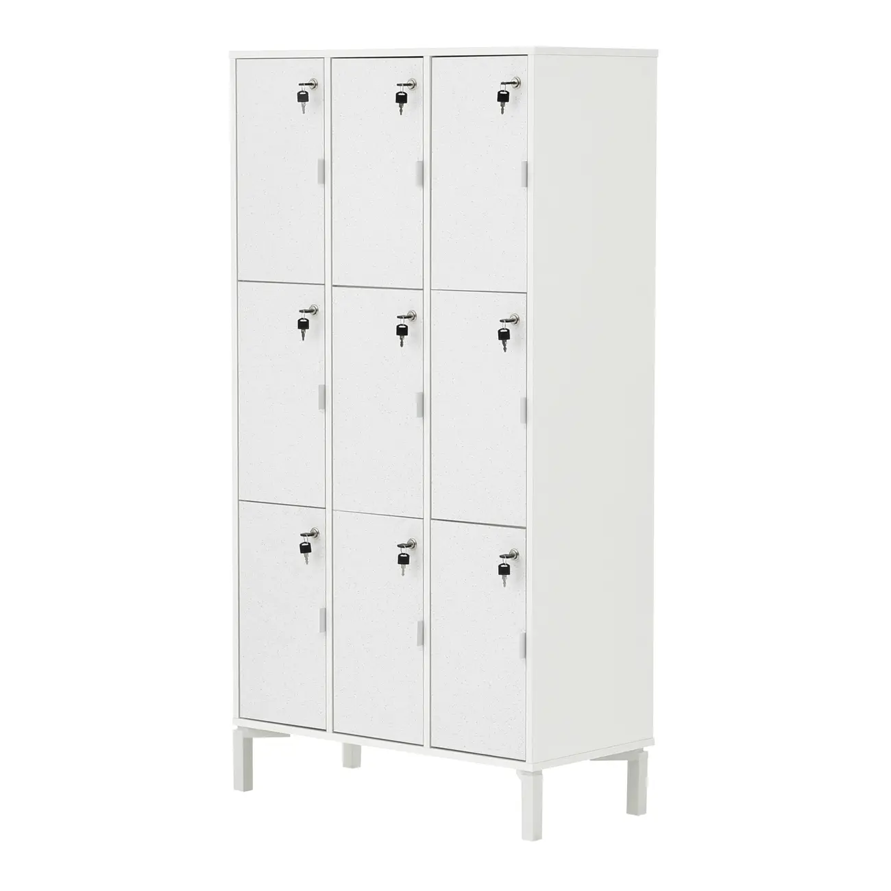 CONJ. 3 ARM LOCKER/ALTO/BAIXO SLEEK - BRANCO/GRANILITE - Foto 3