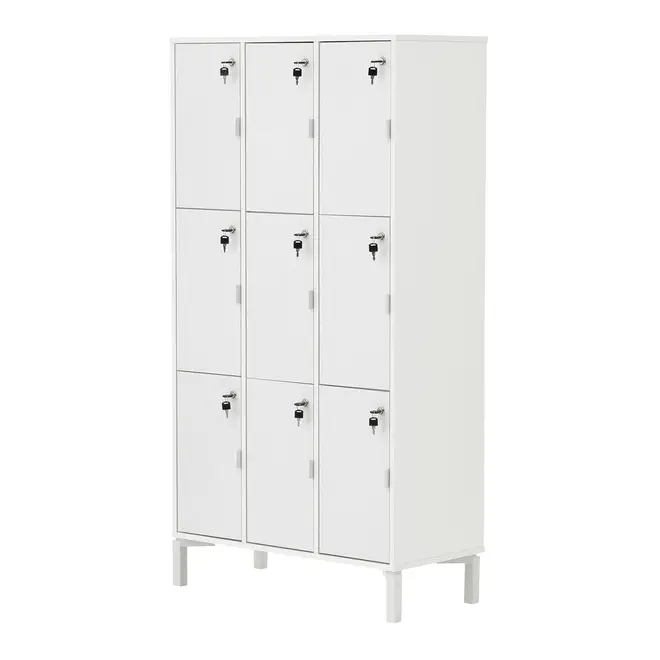 CONJ. 3 ARM LOCKER/ALTO/BAIXO SLEEK - BRANCO/GRANILITE - Foto 3