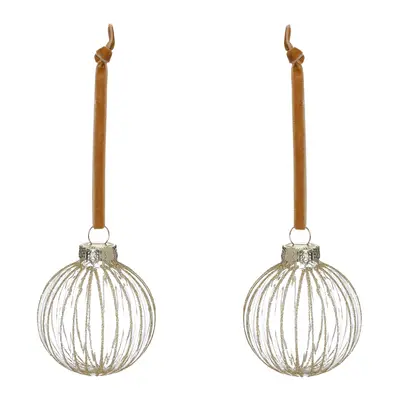PINGENTE BOLA LINHAS 6 CM CONJUNTO COM 2 PEÇAS FINE FESTIVITY