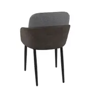 CADEIRA COM BRAÇOS FINSE - PRETO/CINZA - Foto 26