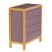 CÔMODA 4 GAVETAS 90 CM X 45 CM KANT - RUBY MOCHA/AMÊNDOA - Foto 5