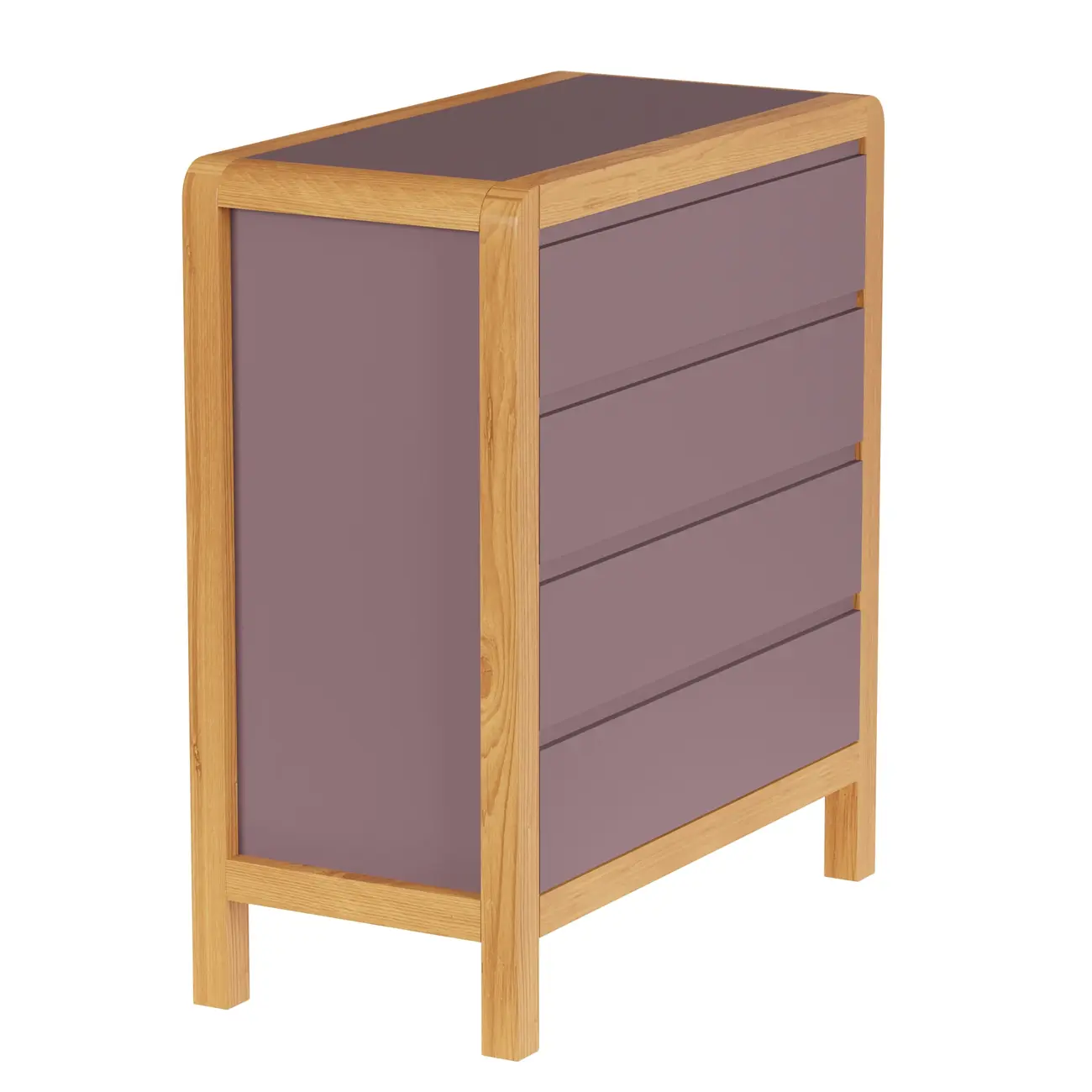 CÔMODA 4 GAVETAS 90 CM X 45 CM KANT - RUBY MOCHA/AMÊNDOA - Foto 5