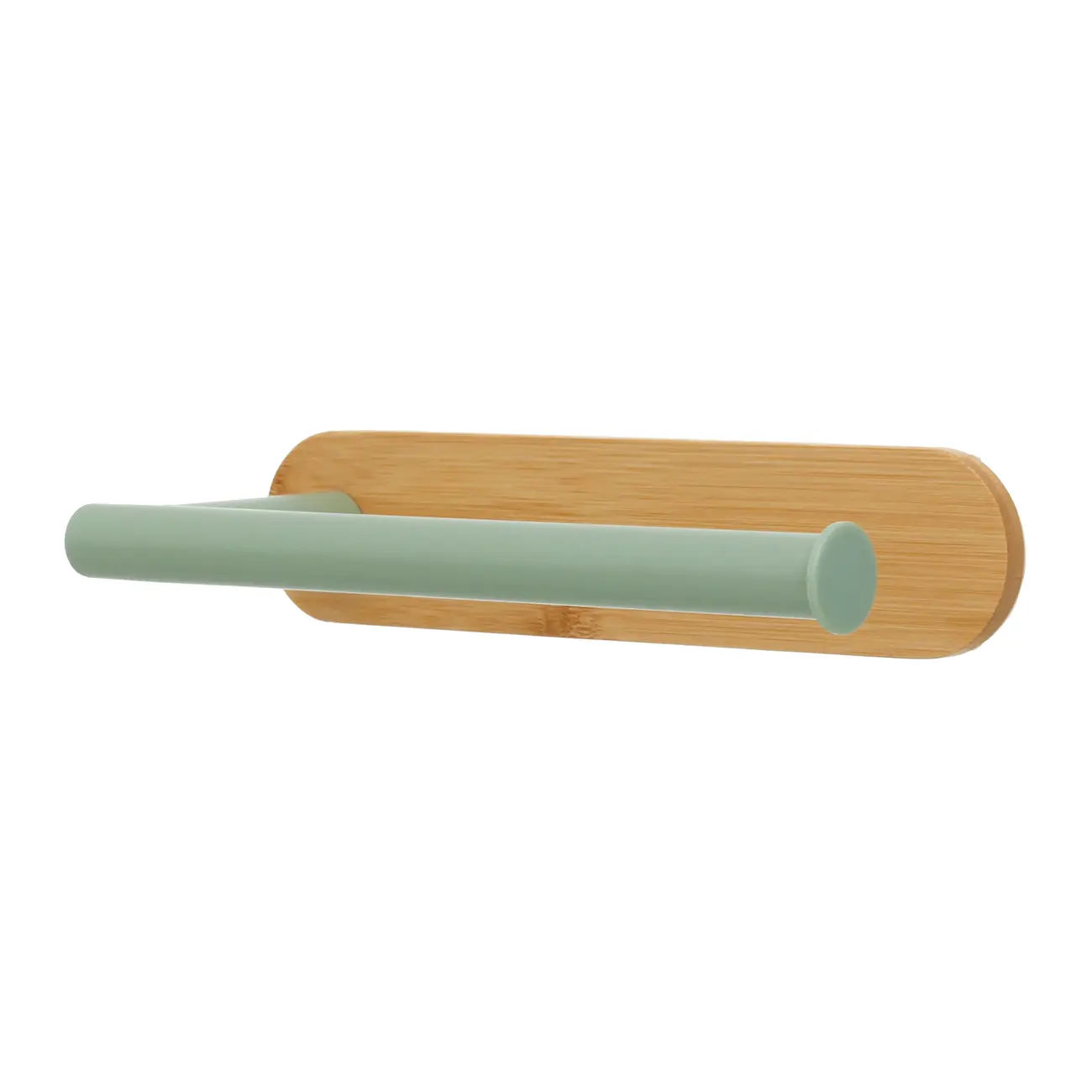 PORTA-TOALHA 23 CM BAMBUMIX - SÁLVIA/BAMBU - Foto 5