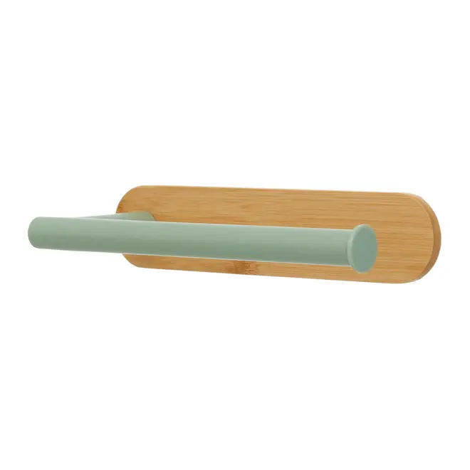 PORTA-TOALHA 23 CM BAMBUMIX - SÁLVIA/BAMBU - Foto 5