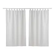 CORTINA 2 PEÇAS 1,30 M X 2,30 M ALVA - BRANCO - Foto 1