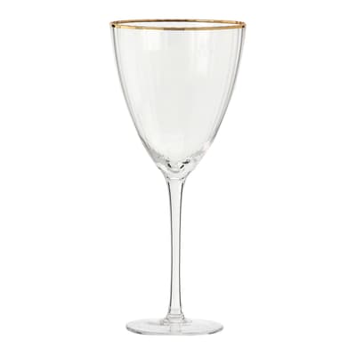 TAÇA VINHO 400 ML RUTILO DOURADO