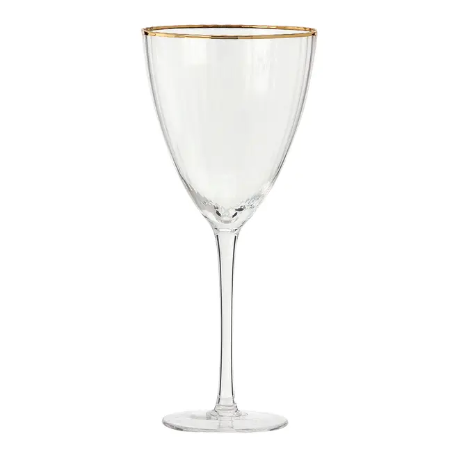 TAÇA VINHO 400 ML RUTILO DOURADO - INCOLOR/DOURADO - Foto 1