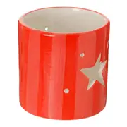 SUPORTE VELA RÉCHAUD ESTRELA 8 CM COLORFUN XMAS - VERMELHO - Foto 3