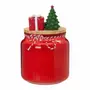 VELA POTE 15 CM ÁRVORE SANTA ROCKS - TERRACOTA/MUSGO - Foto 1