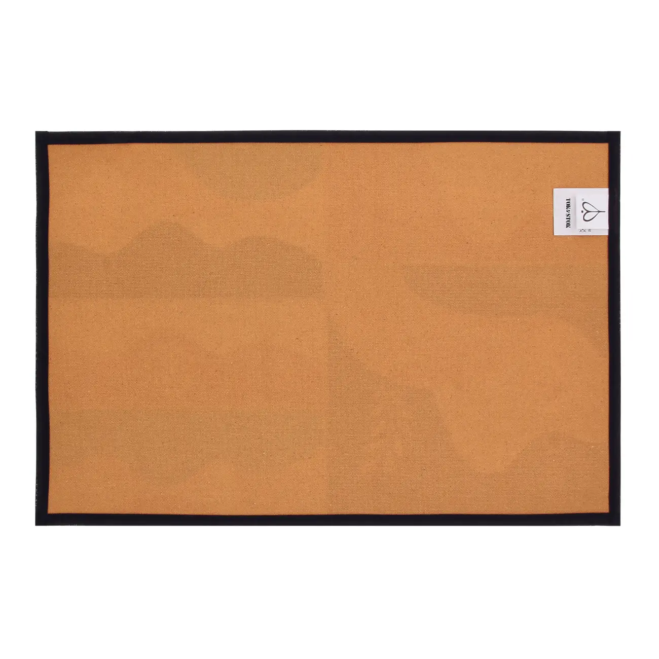 LUGAR AMERICANO DUPLA-FACE TECIDO 34 CM X 50 CM MULHER PÁSSARO - AZUL/TERRACOTA - Foto 4