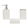 KIT PARA BANCADA 3 PEÇAS SALLE DE BAIN - BRANCO/CROMADO - Foto 1