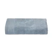 TOALHA DE ROSTO 80 CM X 48 CM DOUX AU TOUCHER - BLEU CENDRÉ - Foto 2