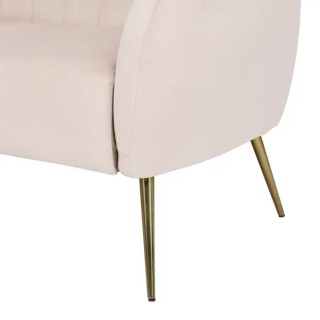 SOFÁ 2 LUGARES MARGOT - AREIA/OURO - Foto 10