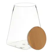 POTE HERMÉTICO 880 ML SINGULAR - BAMBU/INCOLOR - Foto 3
