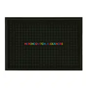 BAR MAT 28 CM X 19 CM CAVEIRA - PRETO/MULTICOR - Foto 3