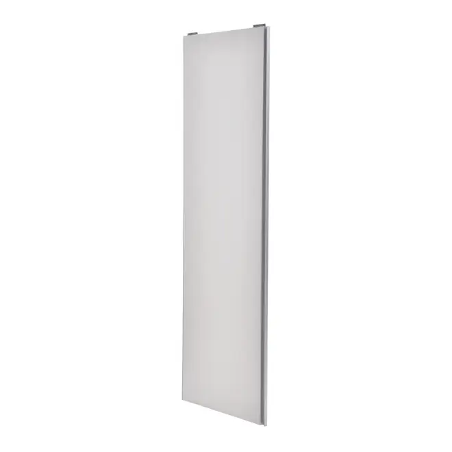 CONJUNTO COM 2 PORTAS DE CORRER DIREITA/ESQUERDA PARA GUARDA-ROUPAS SLIDES - BRANCO/ALUMÍNIO - Foto 4