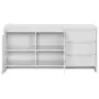 BUFFET 2 PORTAS/3 GAVETAS 1,60 M X 46 CM INDOOR - BRANCO/BRANCO - Foto 3