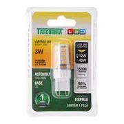 LÂMPADA LED G9 127/220V LUZ AMARELA TASCHIBRA - INCOLOR/BRANCO - Foto 3