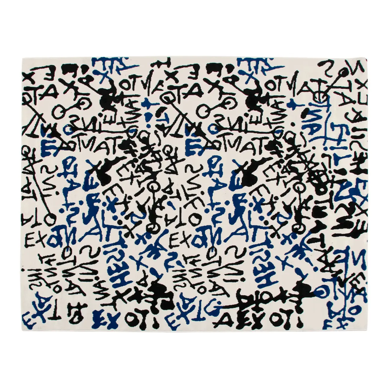 TAPETE ESPELHADO 2 M X 2,50 M TUDO OU TUDO - AZUL COBALTO/PRETO - Foto 1