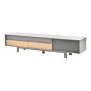 RACK 4 GAVETAS/1 PORTA 2,10 M X 46 CM LITHO - ESTANHO/KONKRET - Foto 2