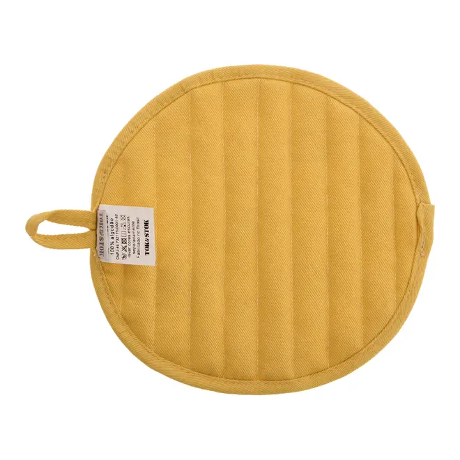 LUVA DE FORNO COM PEGADOR BLOOMBELOT - AMARELO HANBAR/MARROM DE LEI - Foto 4