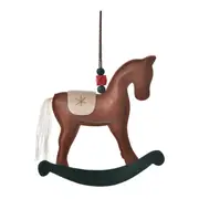 PINGENTE CAVALINHO CRAFTS HOHO HOME - TANINO/VERMELHO HINDU - Foto 1