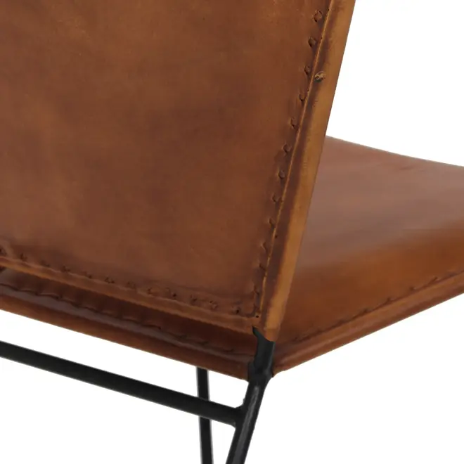 POLTRONA OLD JONES - PRETO/NOZES - Foto 9