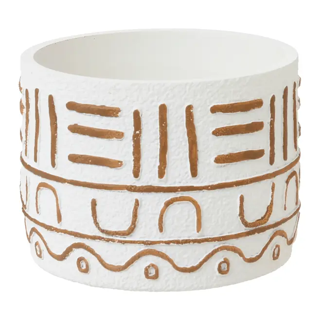 CAIXA 15 CM X 15 CM X 20 CM LIWALE - BRANCO/CANELA DO CEILÃO - Foto 5