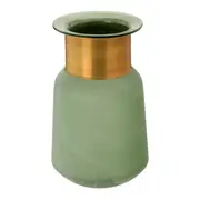 VASO 27 CM HYDE - LODEN GREEN/OURO VELHO - Foto 2