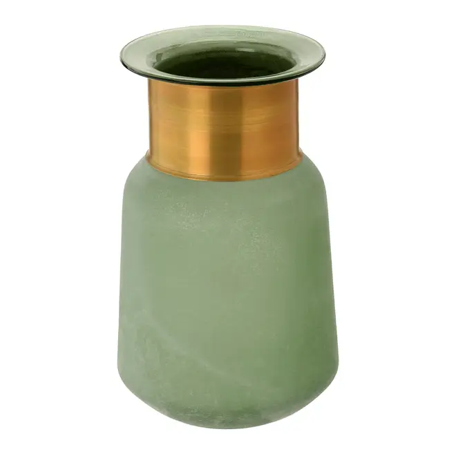 VASO 27 CM HYDE - LODEN GREEN/OURO VELHO - Foto 2