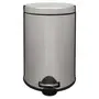 LIXEIRA COM PEDAL 20 L HOYT - INOX/PRETO - Foto 1