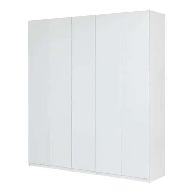 GUARDA-ROUPA DE CASAL 5 PORTAS 3 GAVETAS 45 MAXIMUS - BRANCO - Foto 2