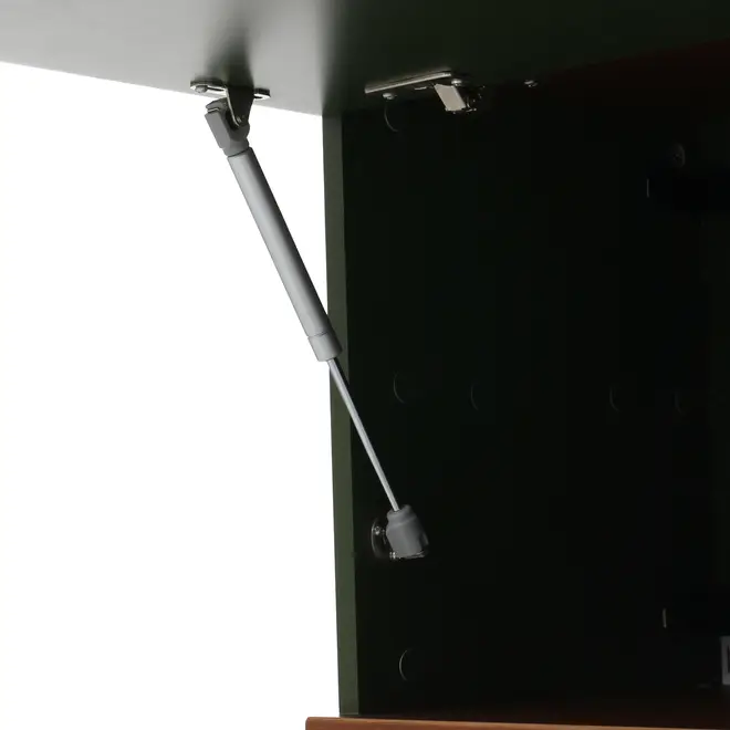 ARMÁRIO DE COZINHA AÉREO 1,20 M 1 PORTA BASCULANTE POAH - MUSGO/NOZES - Foto 7