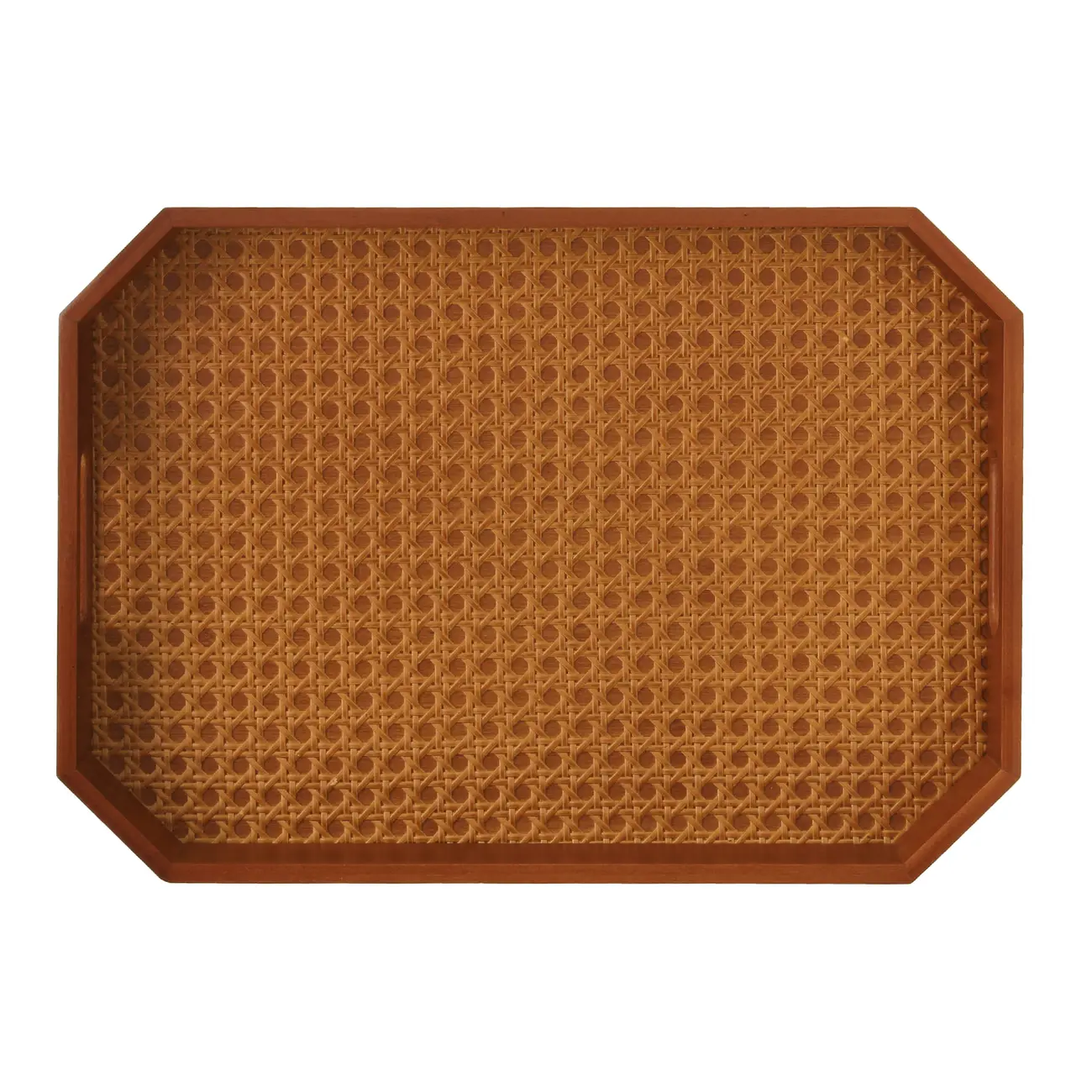 BANDEJA COM PALHINHA 38 CM X 26 CM ACÁCIA - ACÁCIA - Foto 6